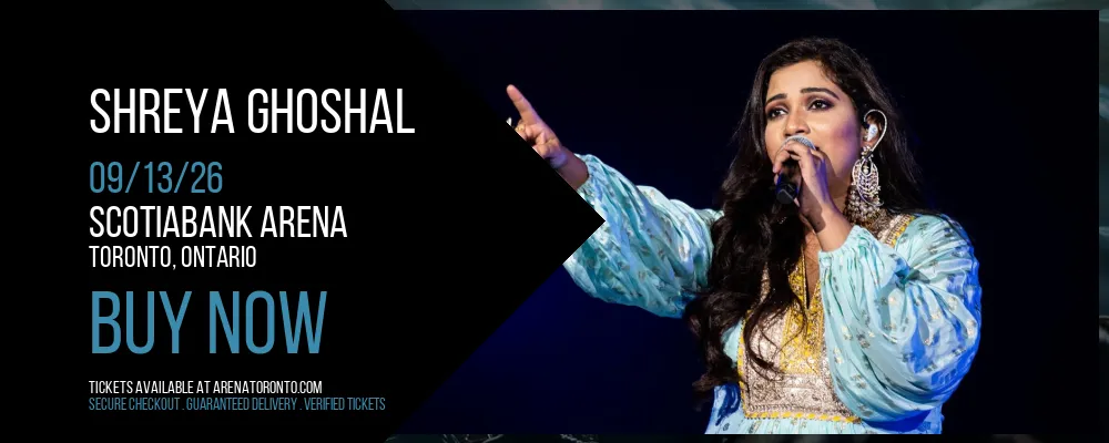 Shreya Ghoshal at Scotiabank Arena